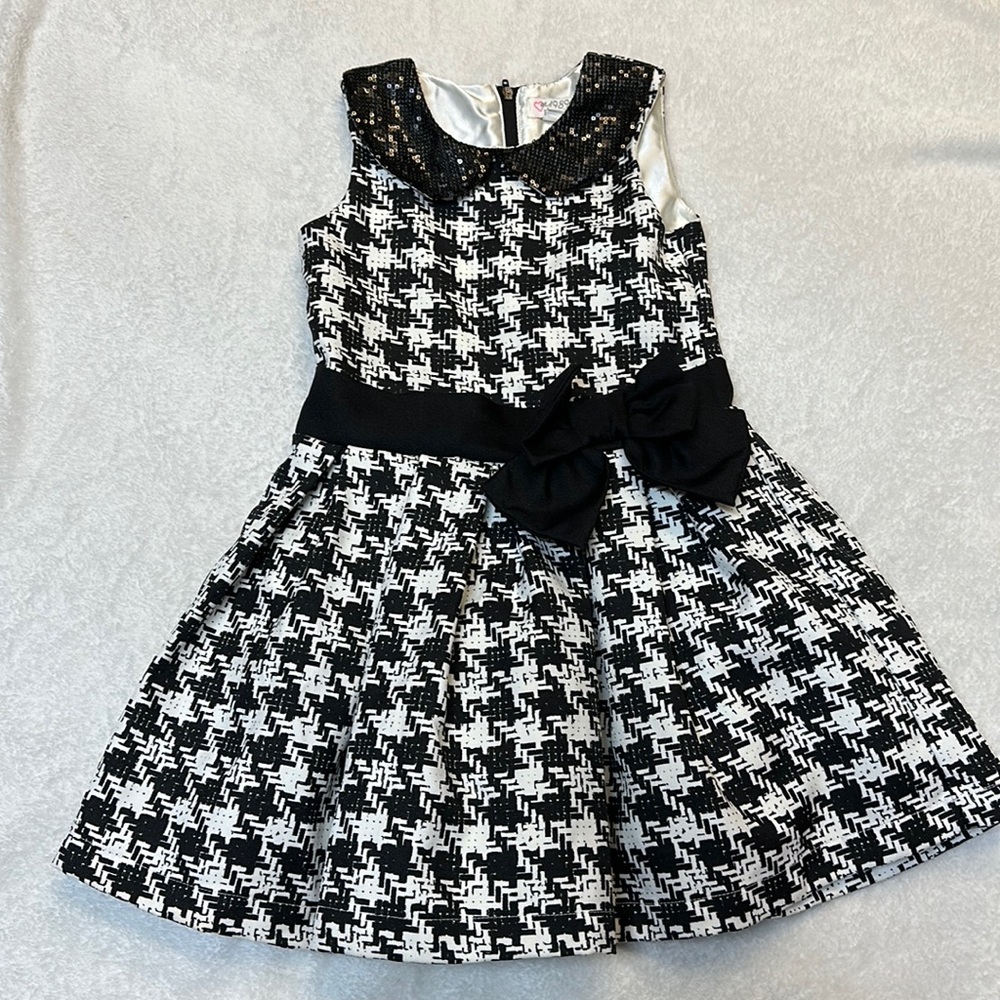1989 Place Houndstooth party dress